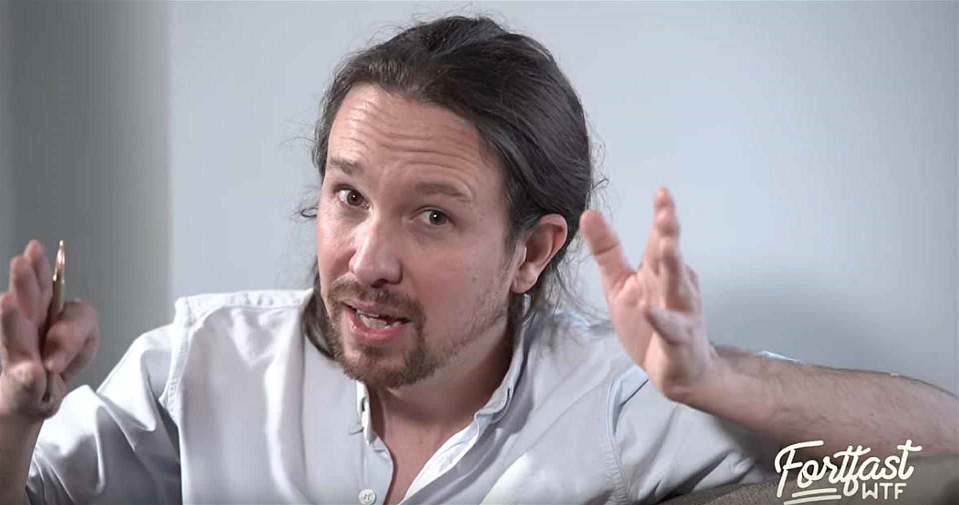 Pablo Iglesias durante su entrevista con el youtuber Fortfast-Youtube