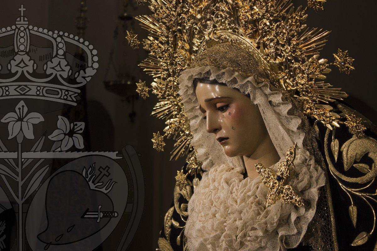 Nuestra Señora de la Piedad, una de las imágenes titulares de la hermandad. TWITTER EL BARATILLO