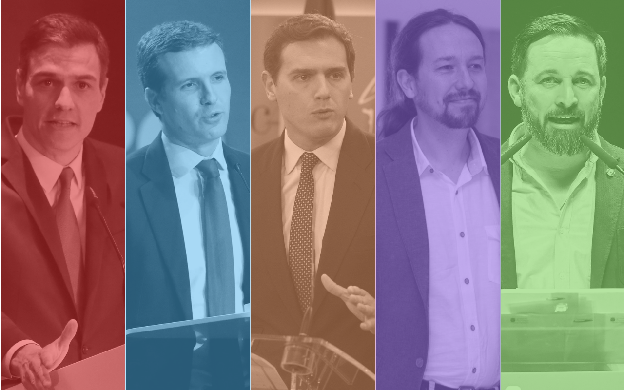 Imágenes de los principales líderes políticos