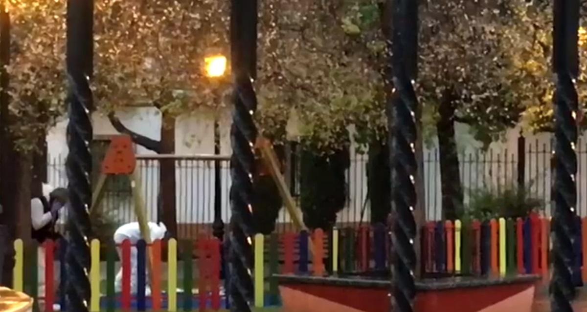 Parque infantil en el que se produjo el tiroteo