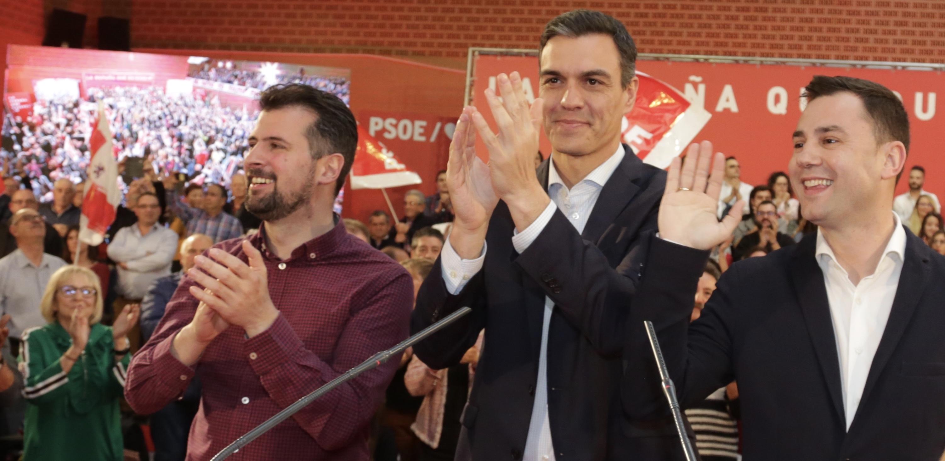 Pedro Sánchez en un mitin del PSOE. Europa Press