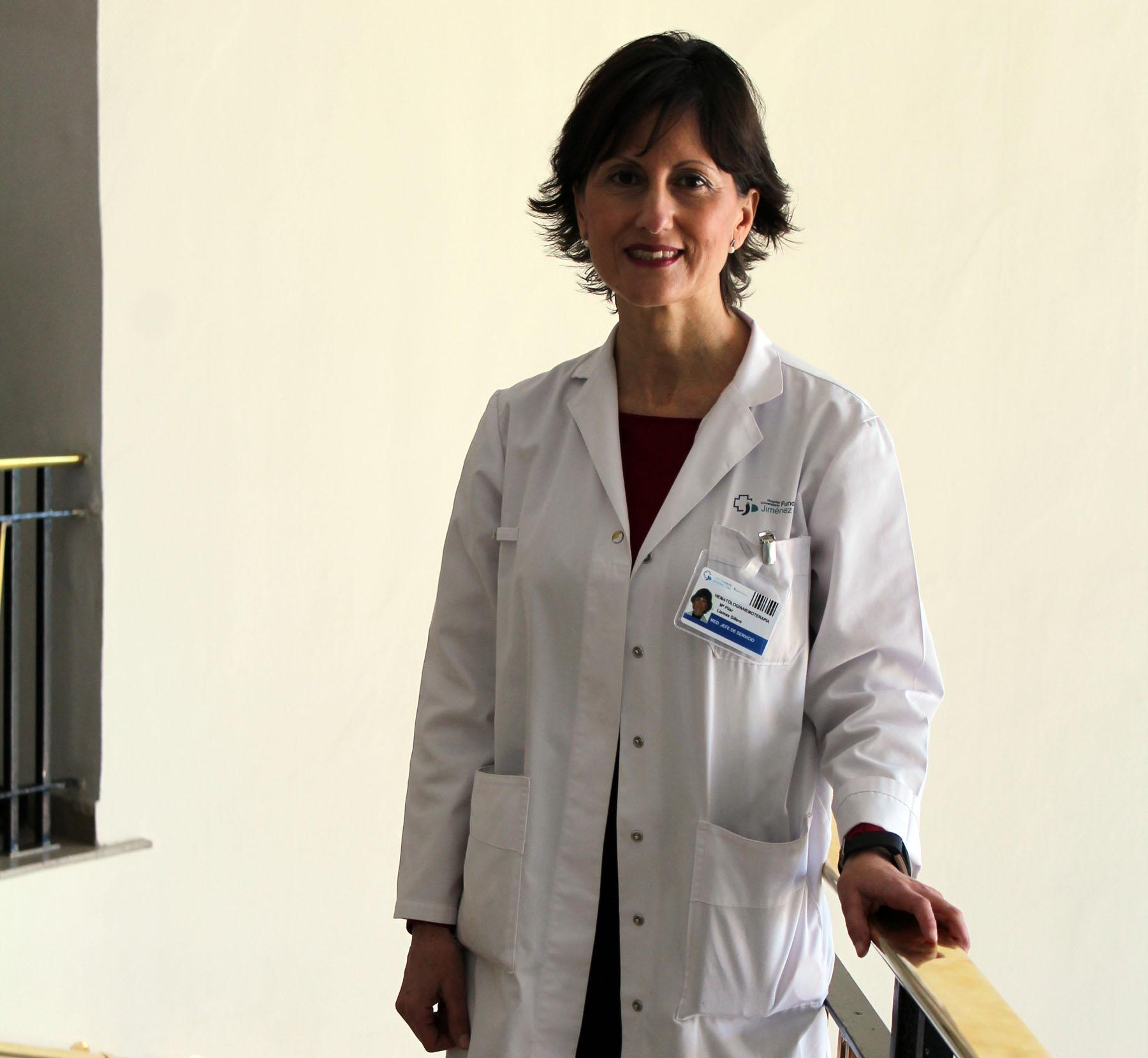 Doctora Pila Llamas, jefa de Hematología del Hospital Universitario Fundación Jiménez Díaz