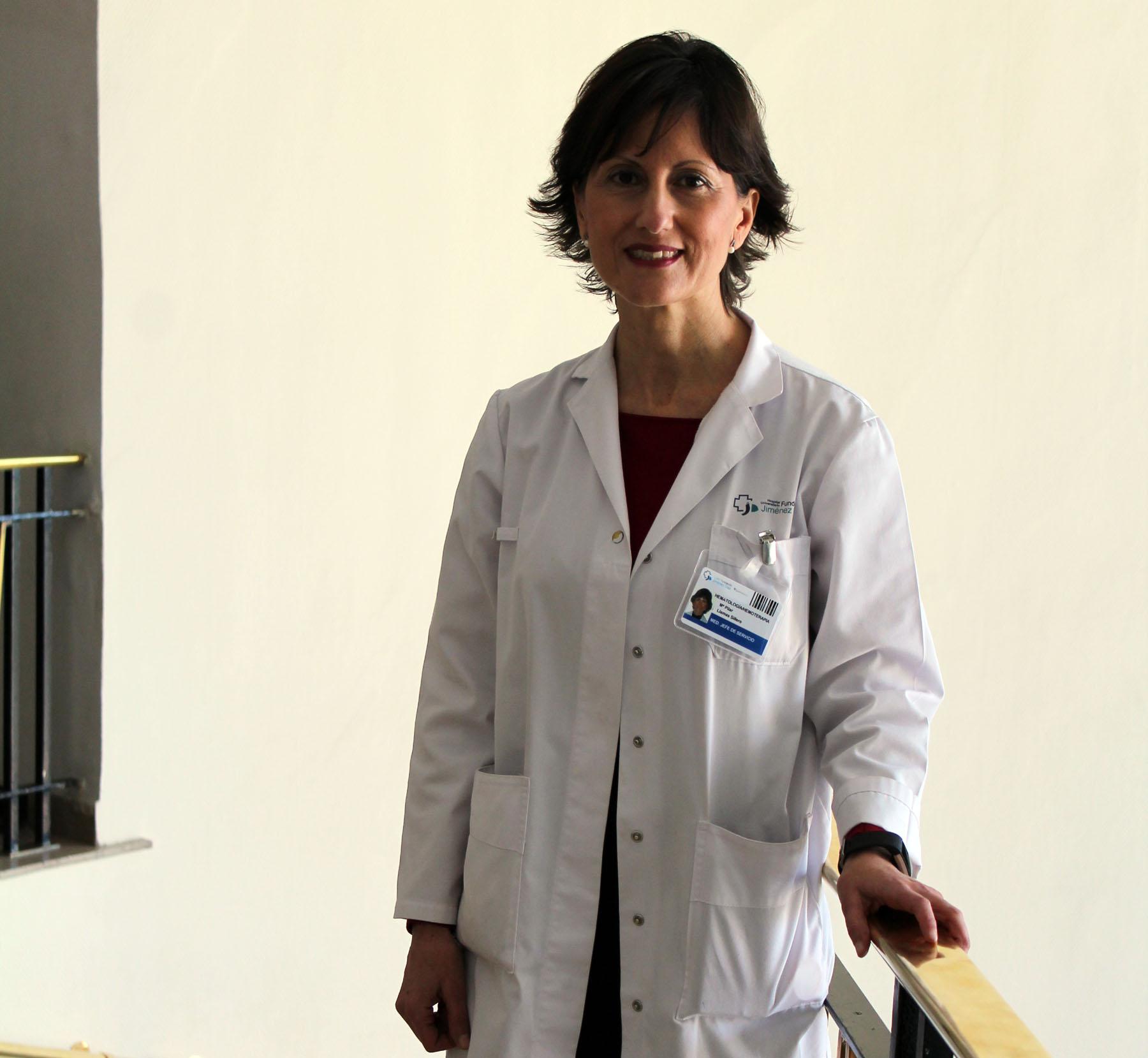 Doctora Pila Llamas, jefa de Hematología del Hospital Universitario Fundación Jiménez Díaz Doctora Pila Llamas, jefa de Hematología del Hospital Universitario Fundación Jiménez Díaz