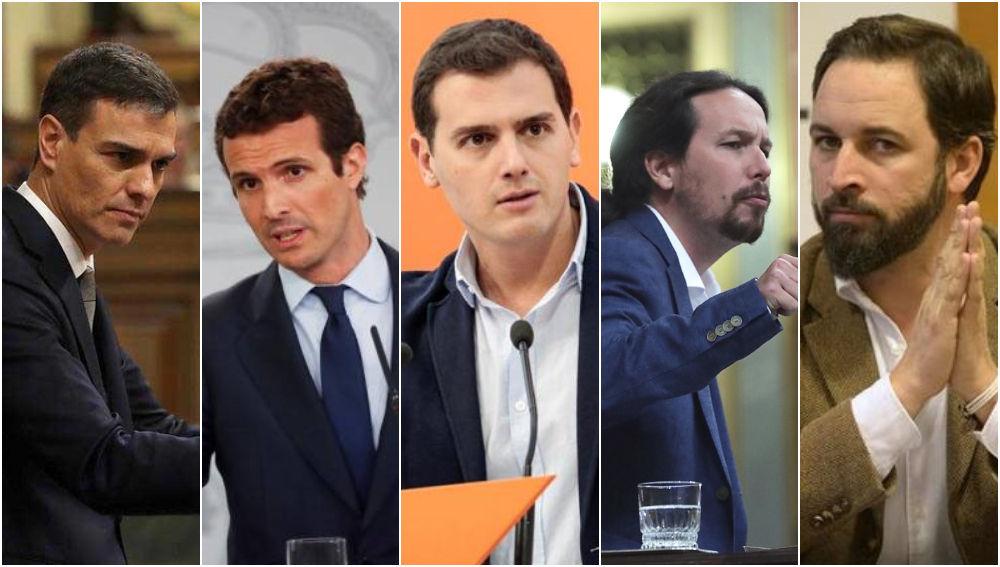 Líderes políticos. Fuente: La Sexta