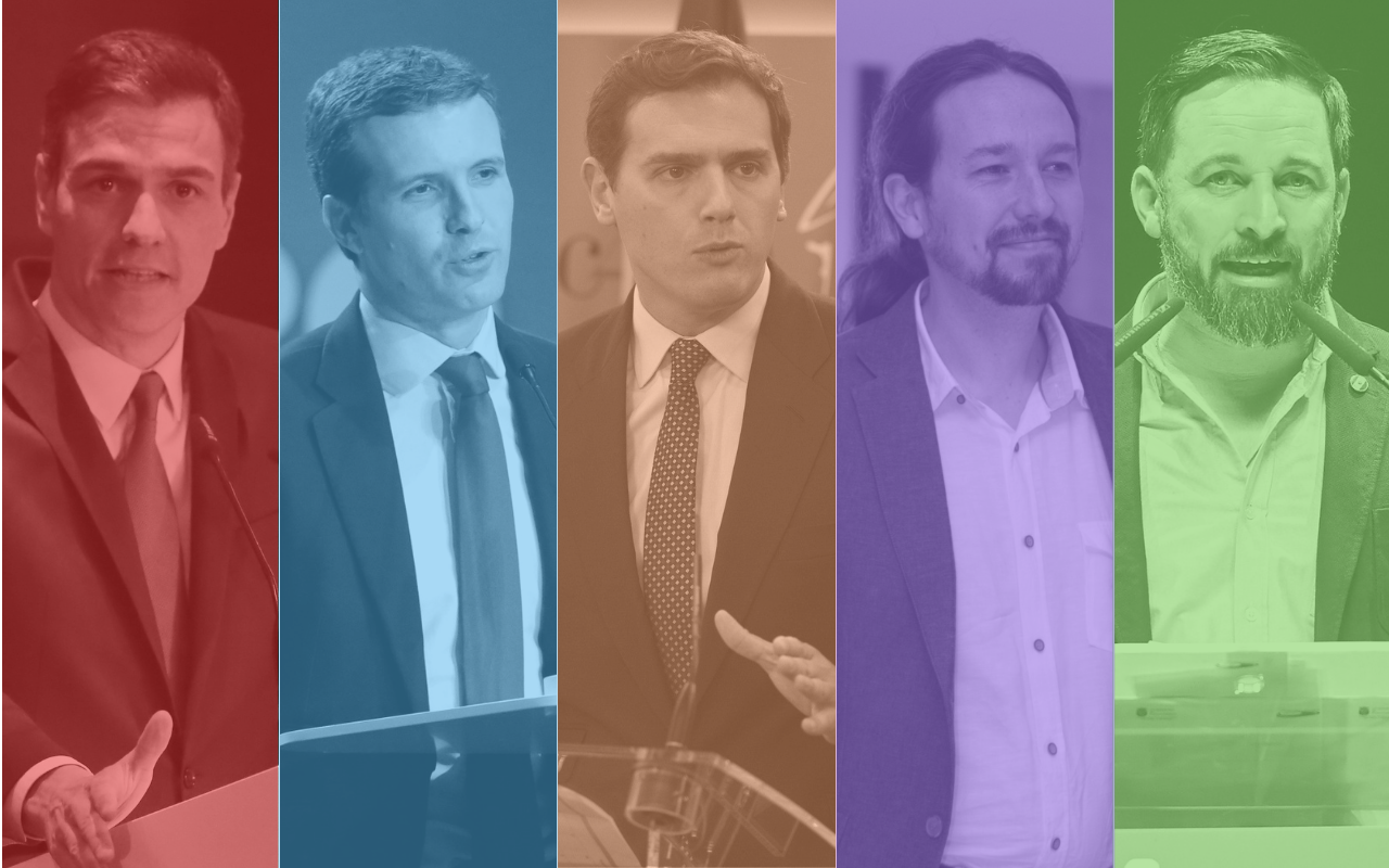 Imagen de los principales líderes políticos.