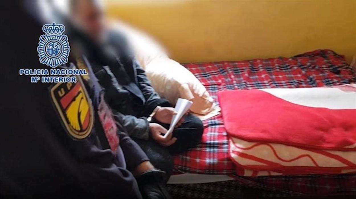 Uno de los detenidos en la operación. POLICÍA NACIONAL