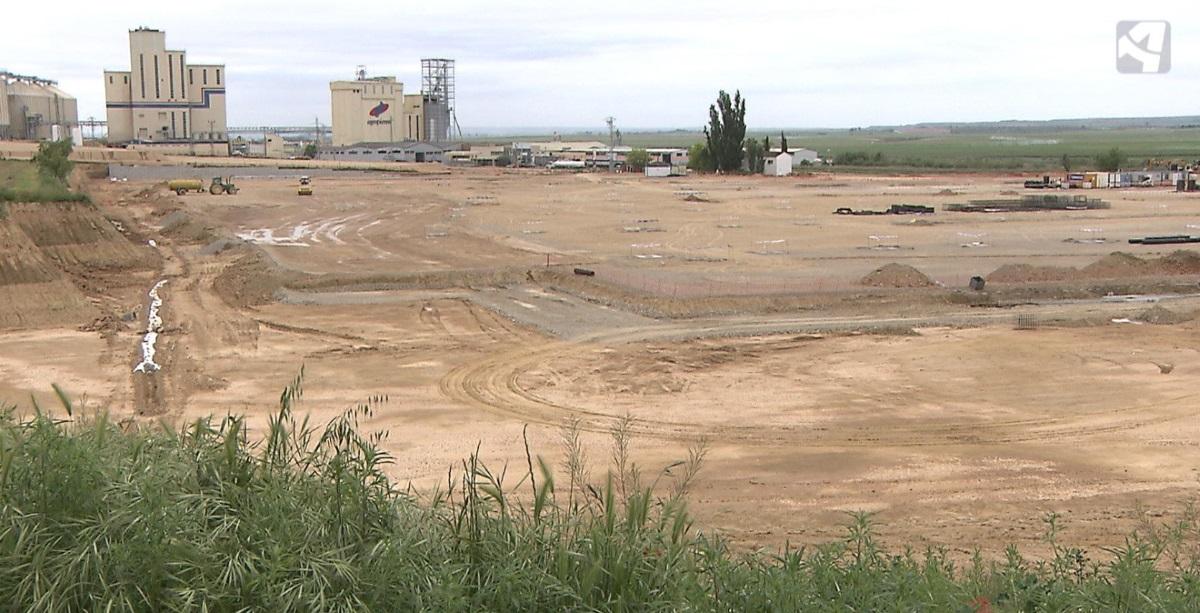 El lugar donde se levantó el matadero de Binéfar. AragónTV