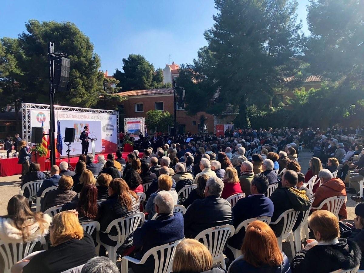 Acto de presentación del proyecto de residencia y centro de día del municipio valenciano de Mislata. Europa Press