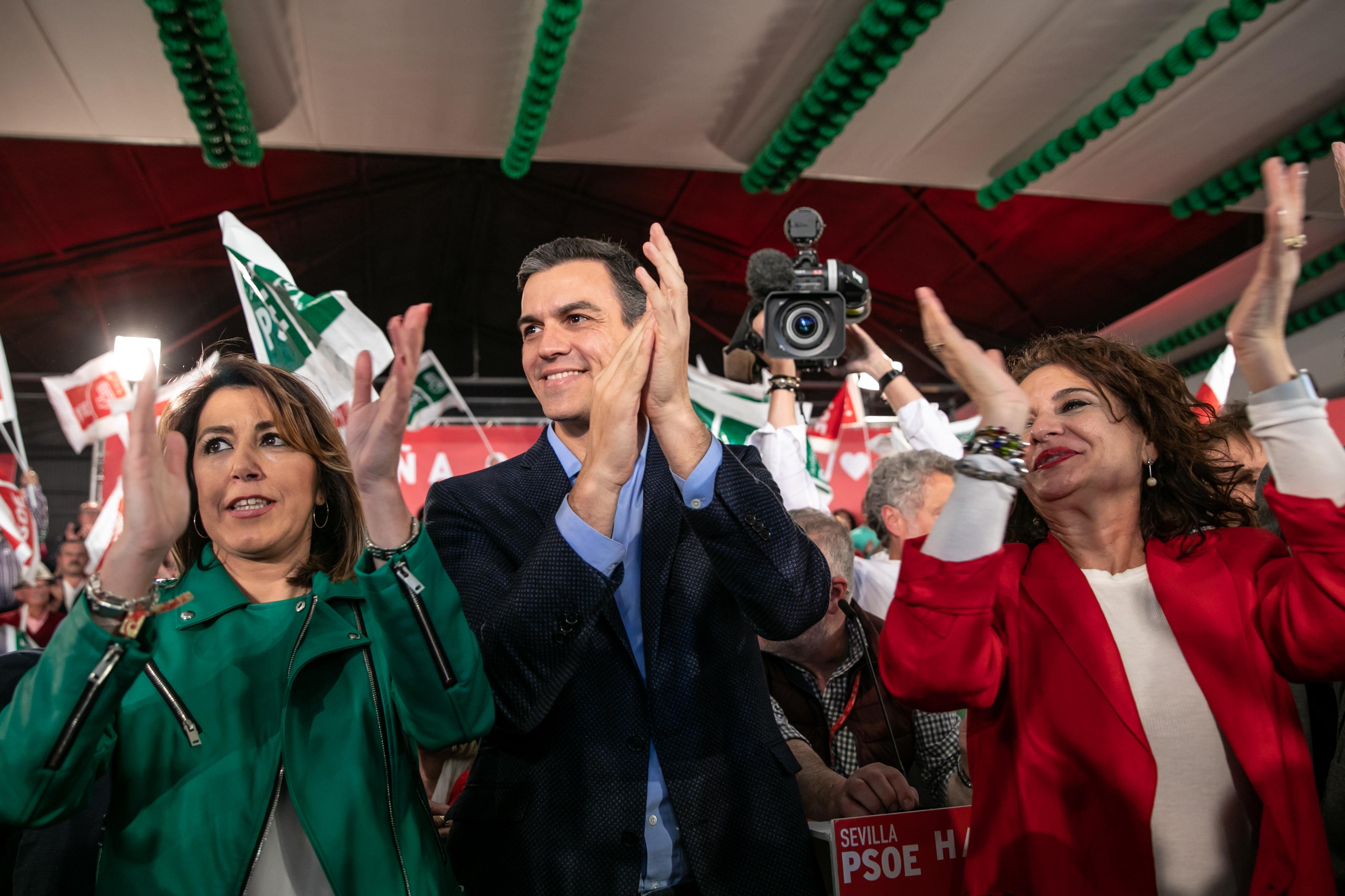 Mitin del PSOE en Dos Hermanas (Sevilla)