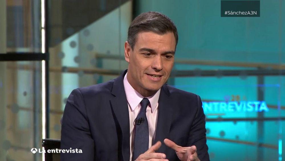 PPedro Sánchez es entrevistado en Antena 3 Noticias - Twitter