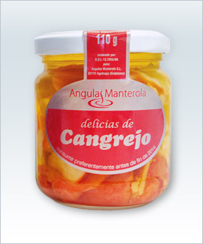 Palitos de cangrejo de la marca Angulas Manterola