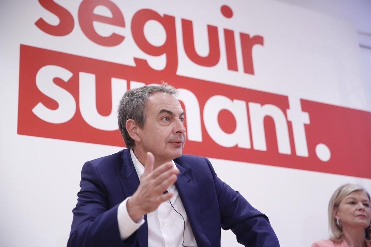 Zapatero en un acto del PSPV en Torrent