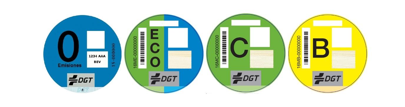 distintivos ambientales de la DGT