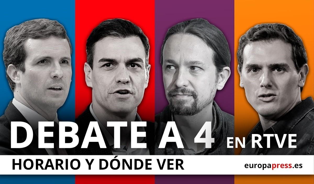 Imagen anunciador del debate de anoche.