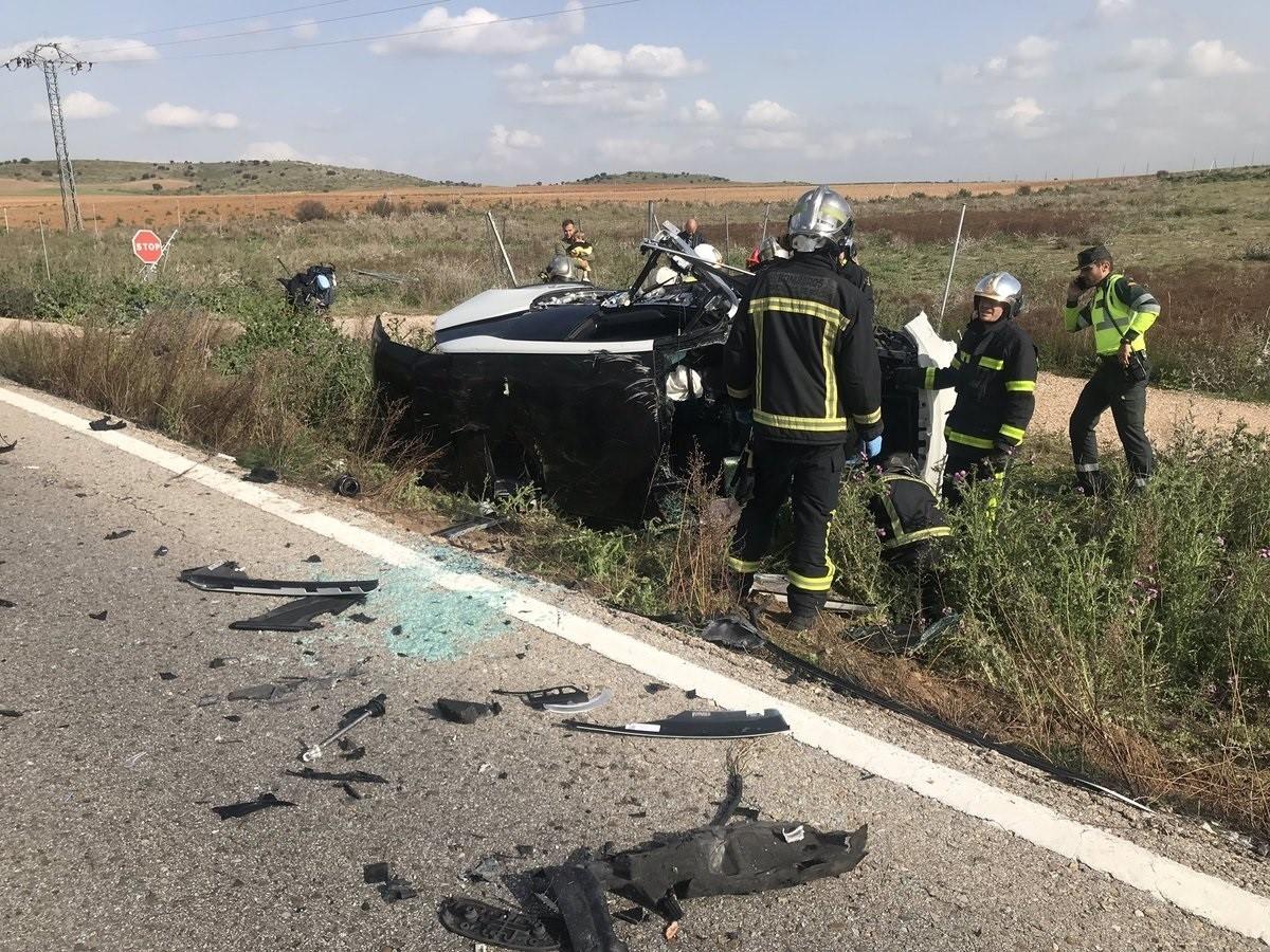 Accidente de tráfico en Valdetorres del Jarama en Semana Santa. Europa Press.