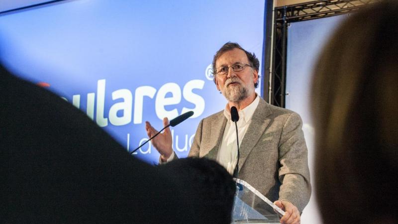 Mariano Rajoy durante un mitin en Valencia