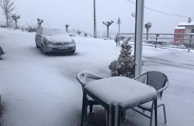 Nieve en Hoyocasero en la Sierra de Gredos