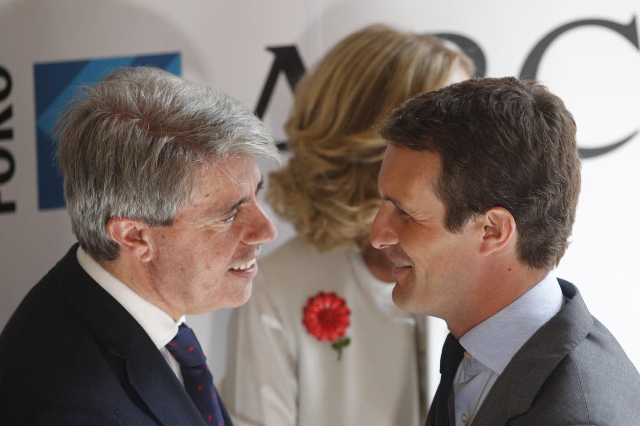 Ángel Garrido junto a Pablo Casado