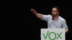 Santiago Abascal en un acto electoral