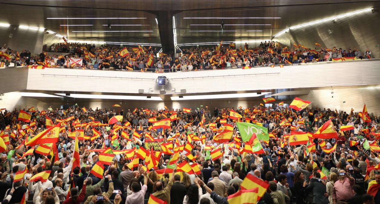 Vox el palacio de congresos de Sevilla. JESÚS PRIETO/EUROPA PRESS