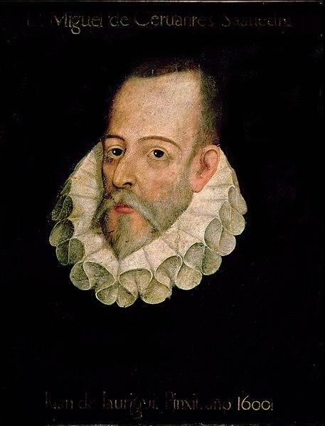 Presunto retrato de Cervantes, presuntamente pintado por Juan de Jáuregui. 