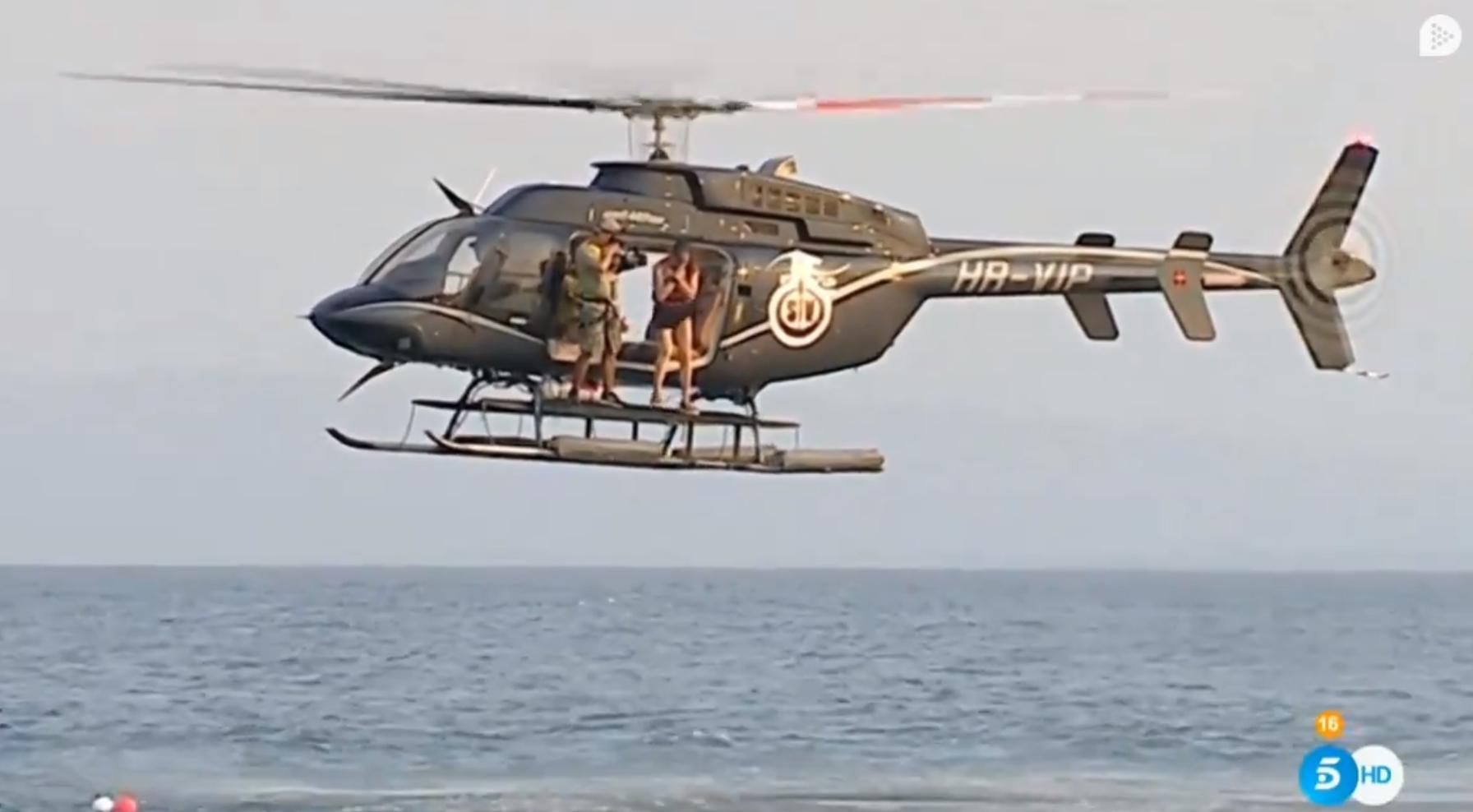 Isabel Pantoja salta desde el helicóptero de 'Supervivientes 2019'