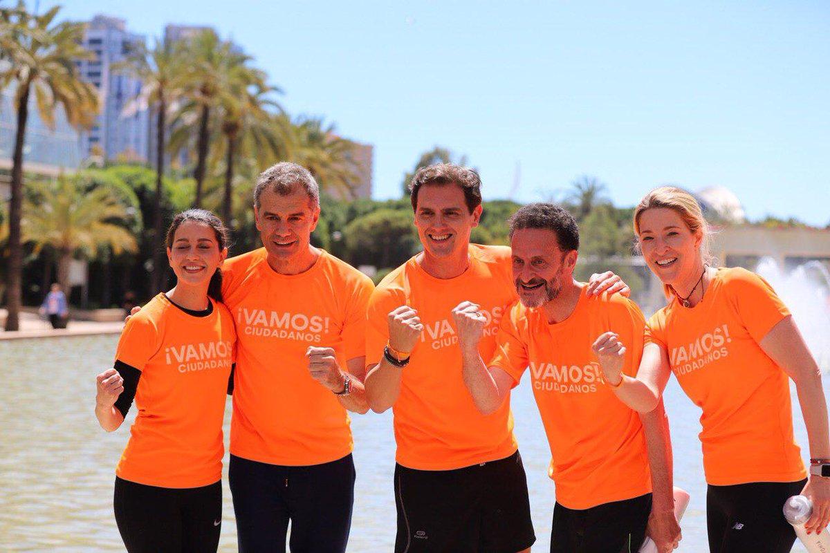 Albert Rivera, junto a Inés Arrimadas, Toni Cantó, Edmundo Bal  y María Muñoz. Twitter: @ToniCanto1.