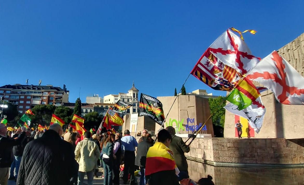 Acto de cierre de campaña de Vox en Colón, Madrid. Luís Marchal.