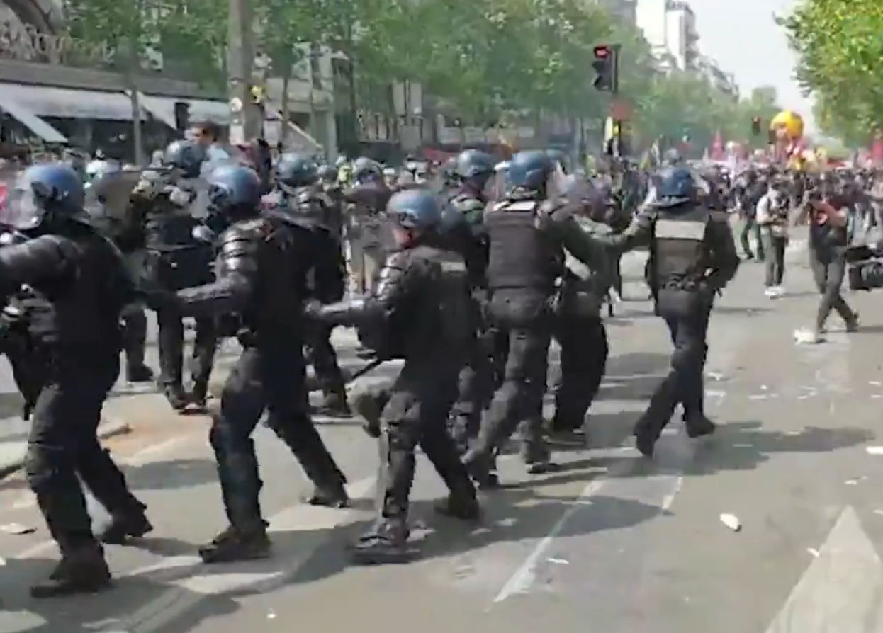 Disturbios en Francia el 1 de mayo