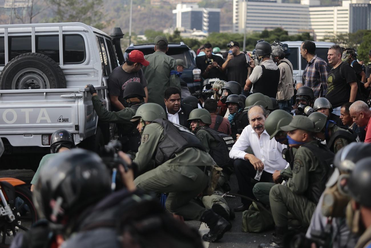 Enfrentamientos en Venezuela