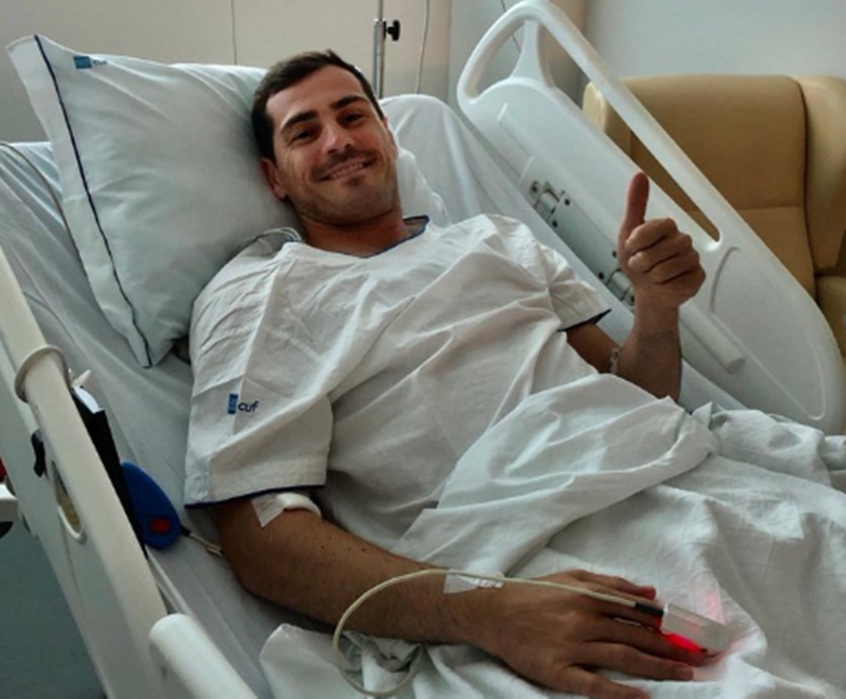 Iker Casillas permanece ingresado en el hospital CUF Porto