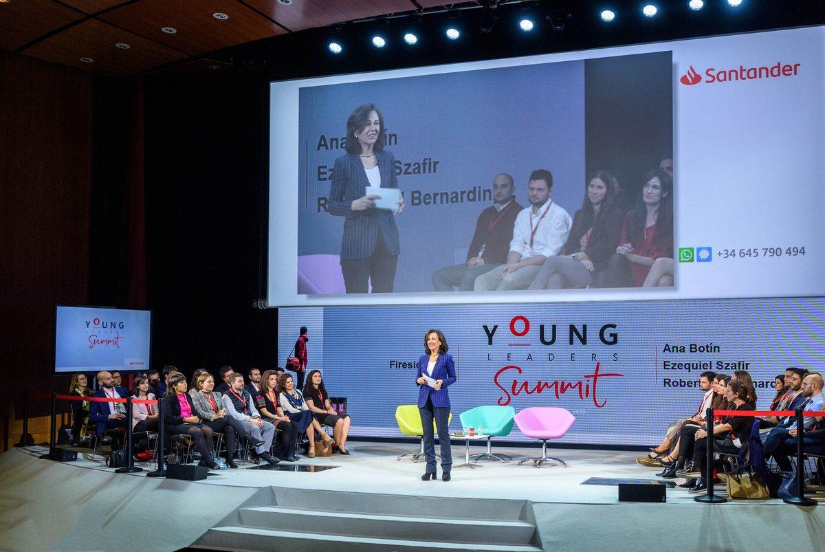 Ana Botín durante su intervención en el foro Young Leaders Summit del Banco Santander