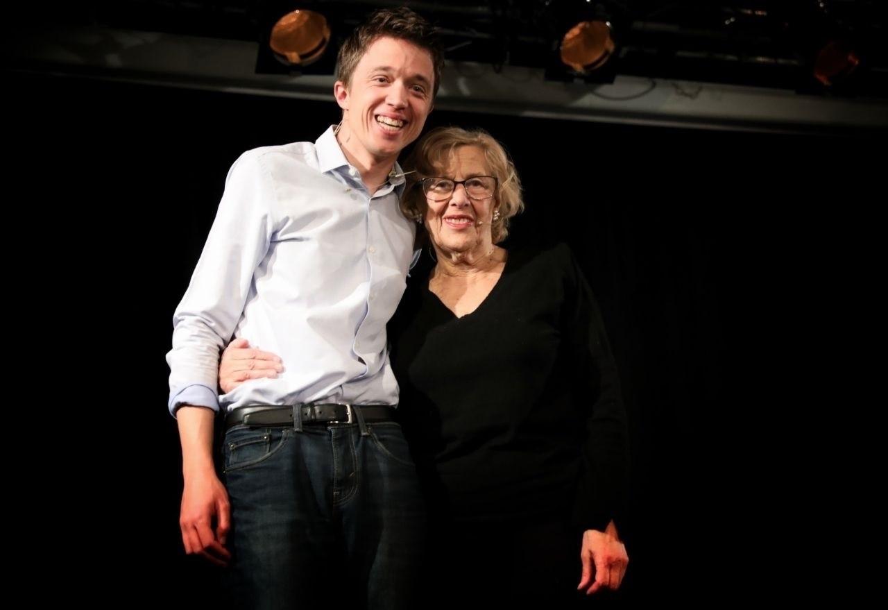 Manuela Carmena e Íñigo Errejón. Europa Press.