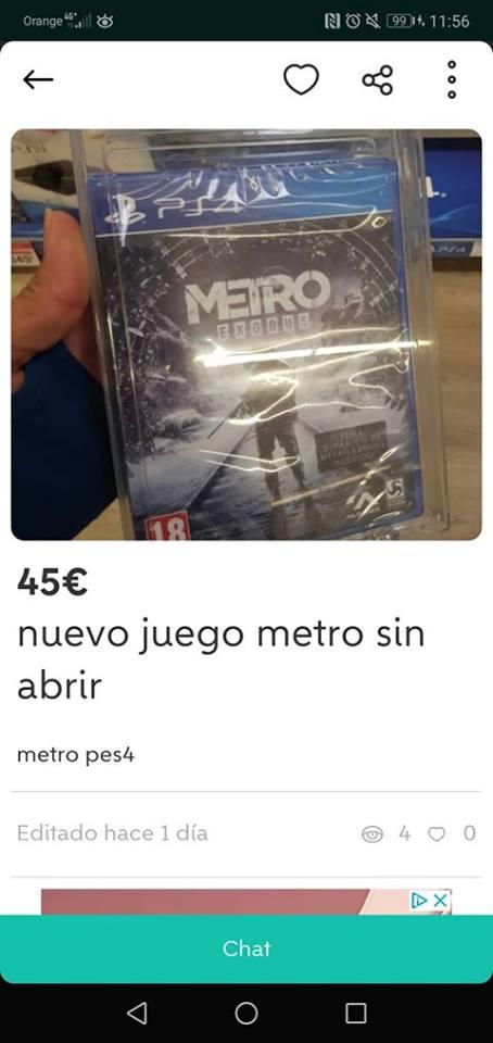 Nuevo juego metro sin abrir