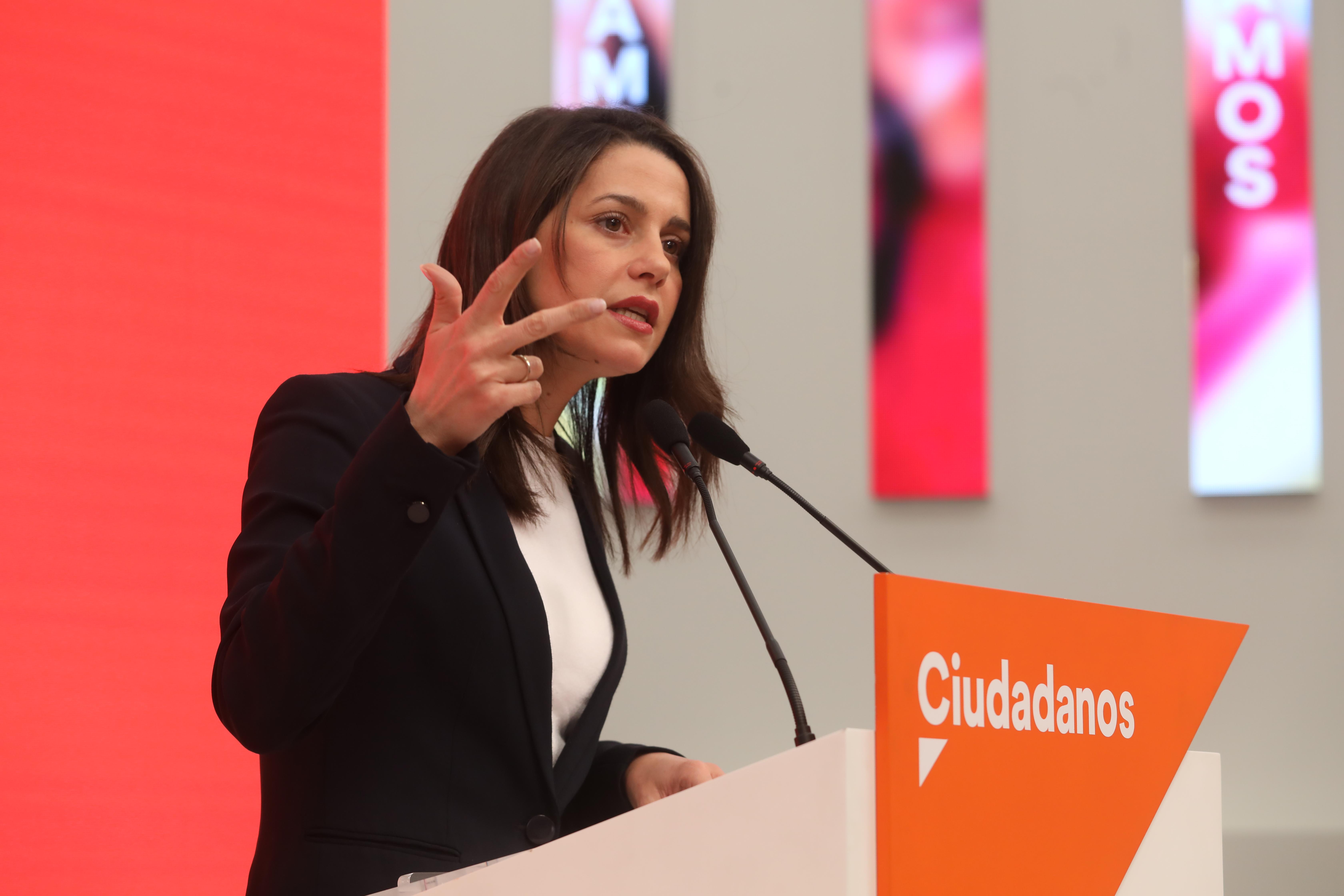  Inés Arrimadas ofrece una rueda de prensa tras la reunión del Comité Ejecutivo de la formación naranja 