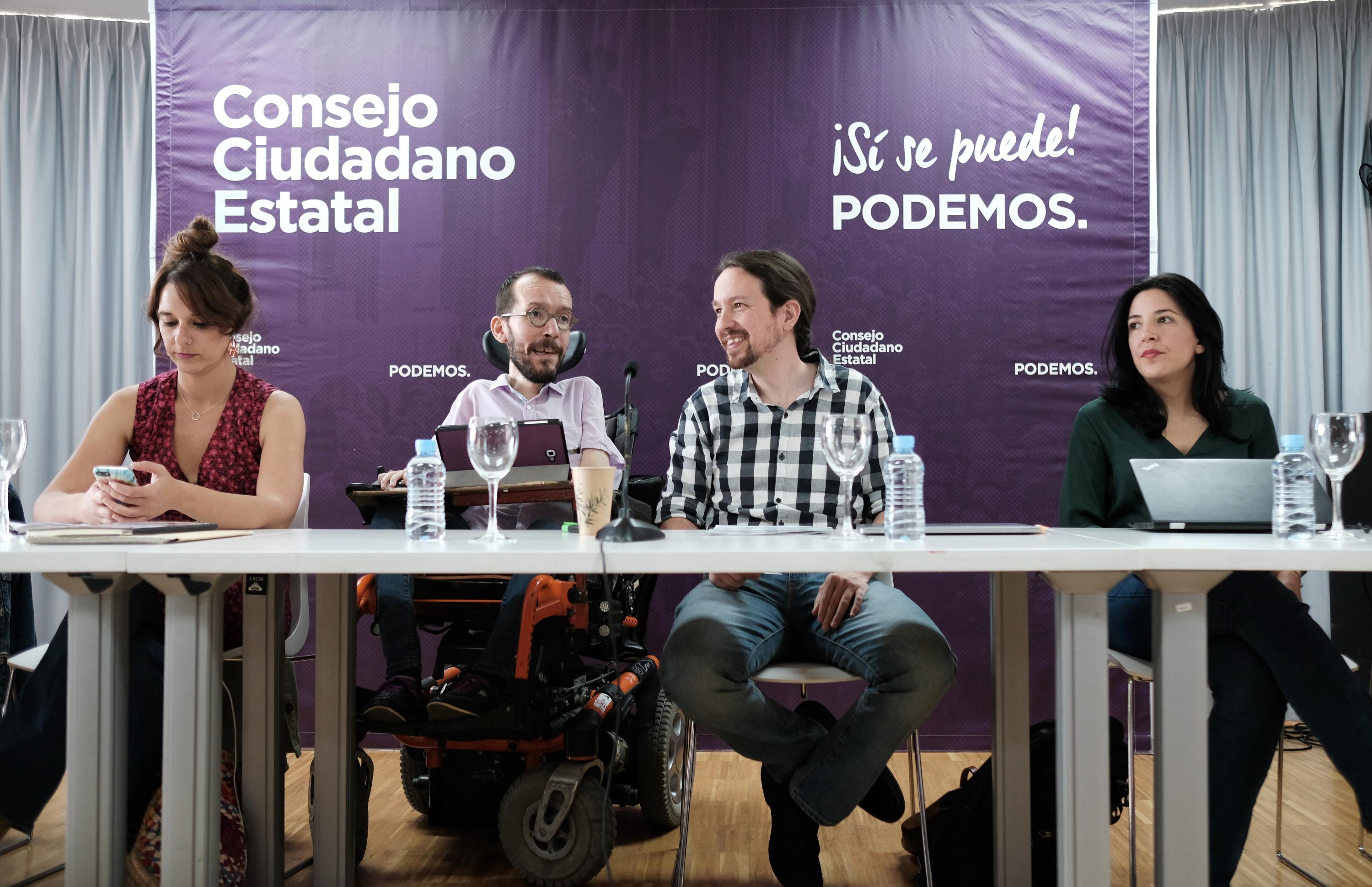 Pablo Iglesias interviene en la reunión del Consejo Ciudadano Estatal