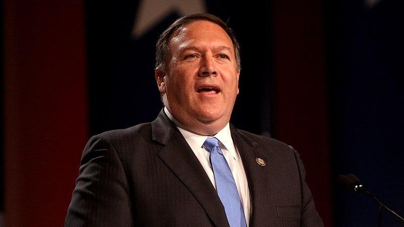 Mike Pompeo da un mitín. Foto: Gage Skidmore