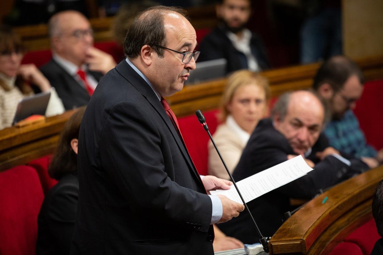 Miquel Iceta en el Parlament de Cataluña