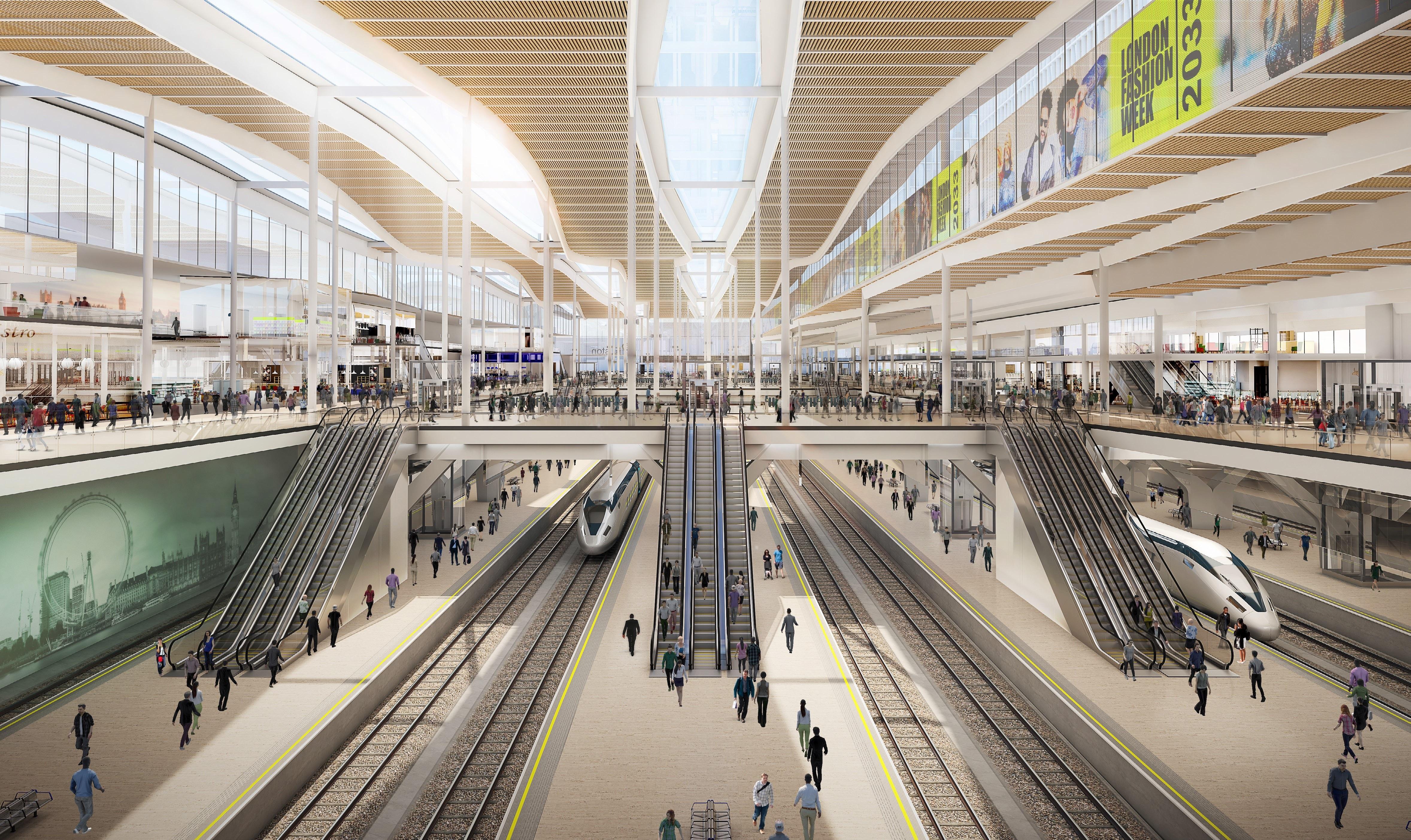 Uno de los grandes contratos que se ha adjudicado este año el Grupo ACS es el diseño y construcción de la Estación de Alta Velocidad de Euston (Londres), que constituye una de las más grandes inversiones en infraestructuras de la historia del Reino Unido