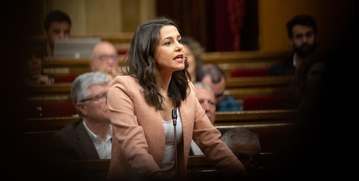 Inés Arrimadas en el Parlament el 8 de mayo de 2019. EP