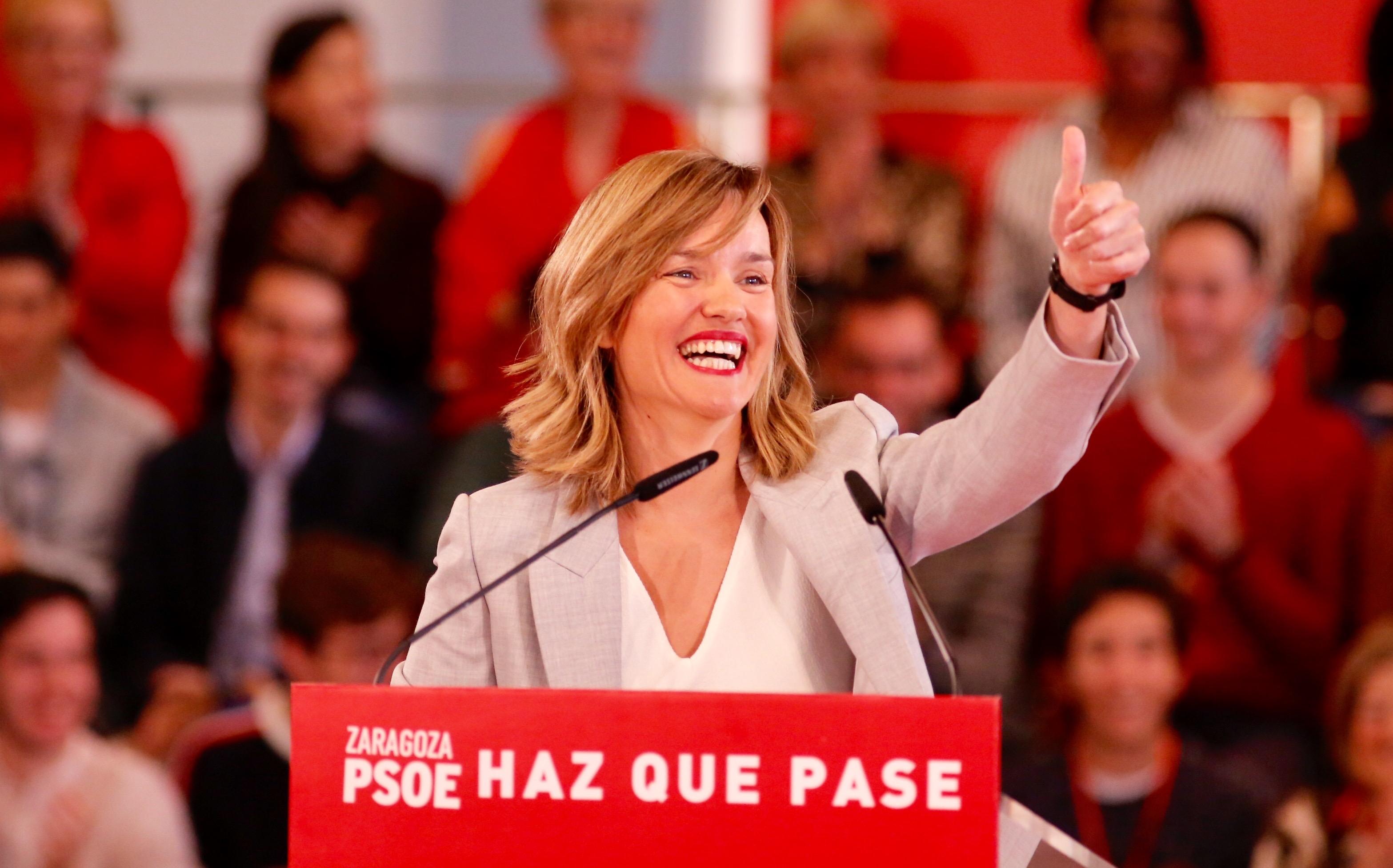 La candidata del PSOE a la Alcaldía de Zaragoza Pilar Alegría - Fabián Simón Europa Press