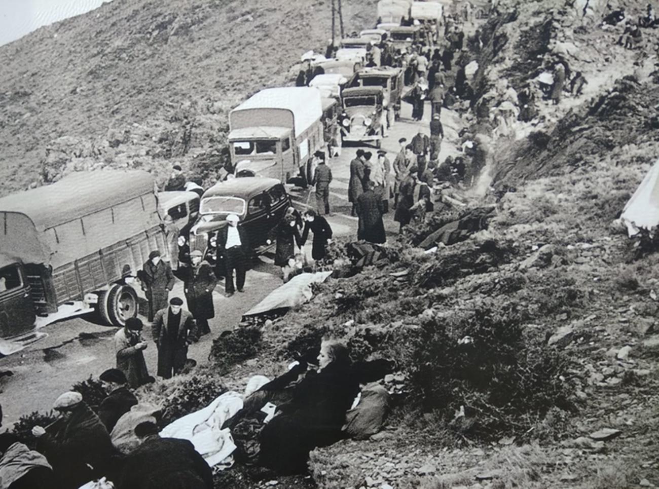 Casi 500.000 republicanos atravesaron la frontera de los Pirineos.