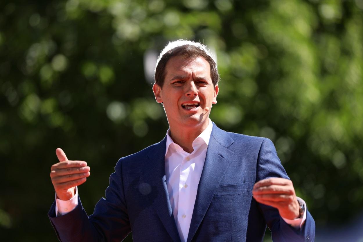 El presidente de Ciudadanos, Albert Rivera, durante un mitin.