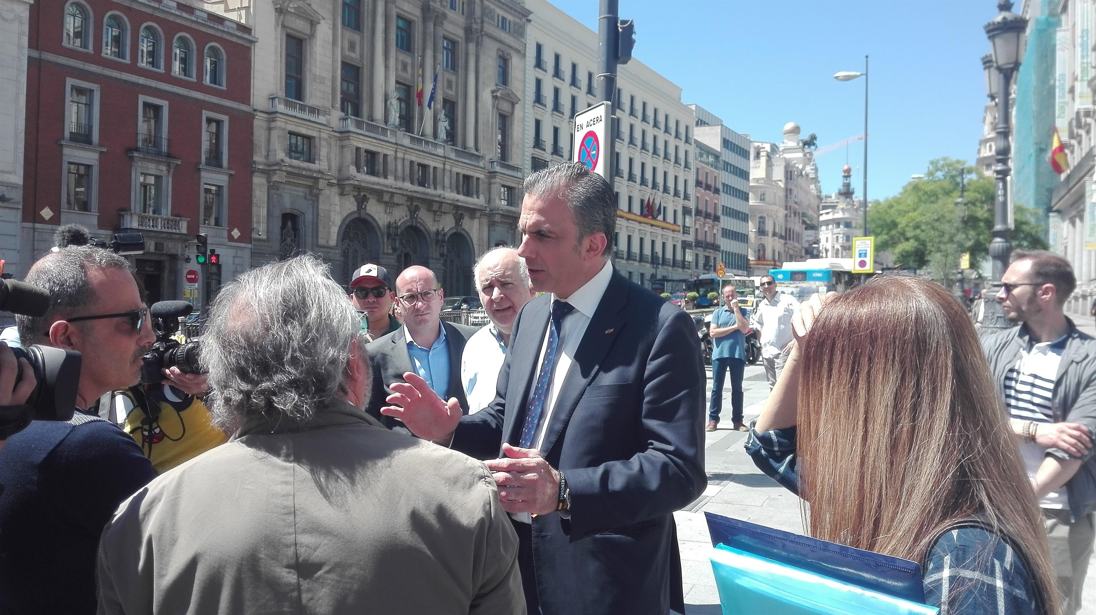 El candidato de Vox al Ayuntamiento de Madrid, Javier Ortega Smith