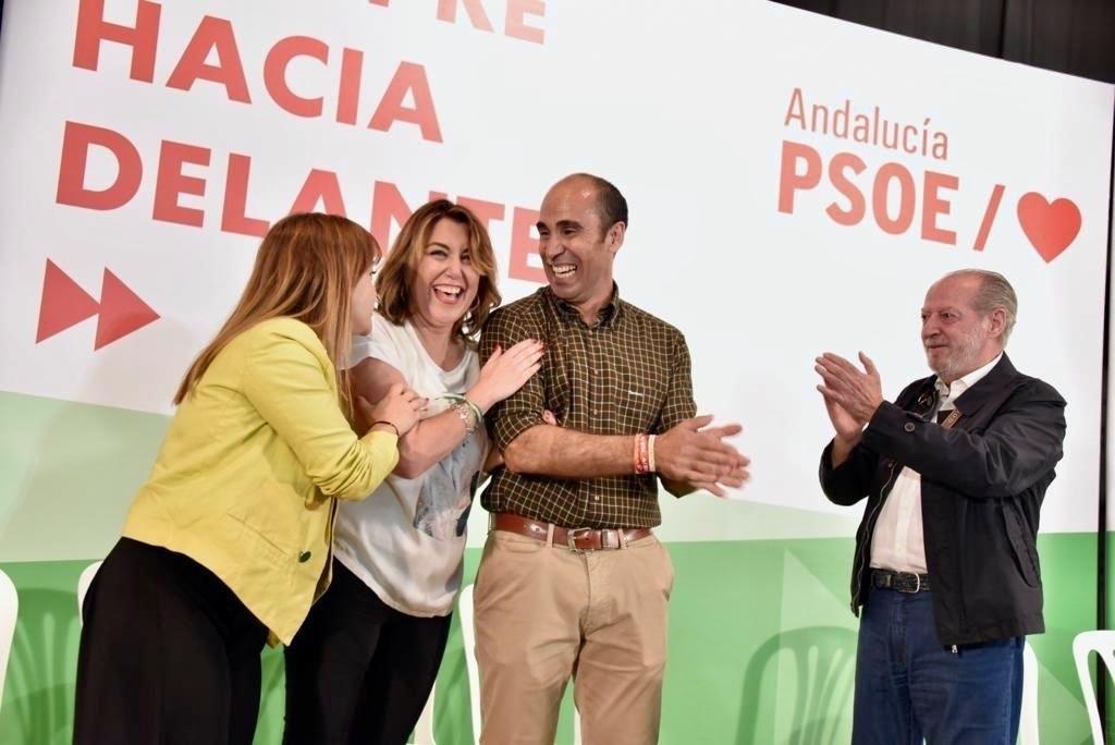 Susana Díaz en un acto de partido en Gilena (Sevilla)