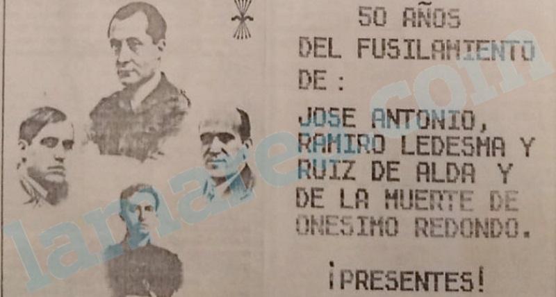 Imagen que acompañaba el escrito de Ortega Smith. Fuente La Marea Imagen que acompañaba el escrito de Ortega Smith. Fuente La Marea