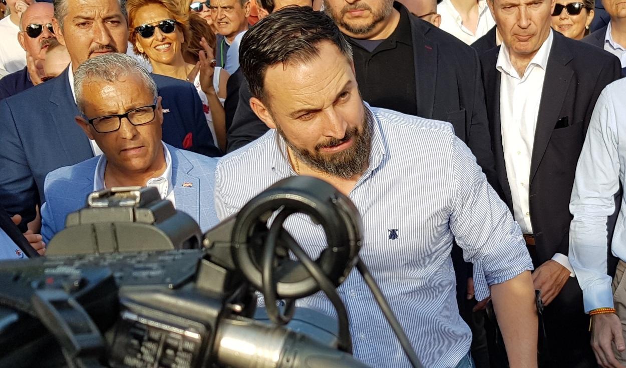 El presidente de Vox, Santiago Abascal