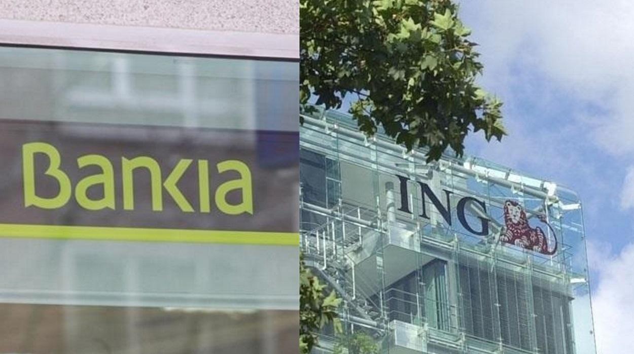 Oficinas de Bankia e ING
