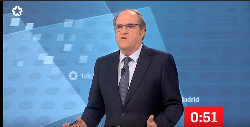 Ángel Gabilondo en el debate de Telemadrid