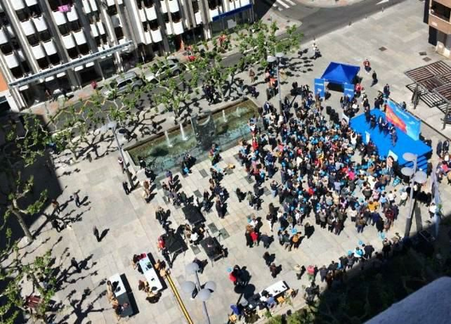 Mitin del PP en la plaza de las Cortes Leonesas.